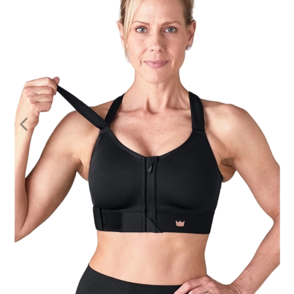Shefit Flex Sports Bra Medium Impact Black Rose Gold Women's Size Medium - Picture 3 of 12